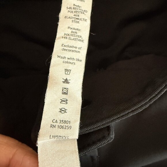 Lululemon Pants Swift Mid-Rise Wide-Leg Pant Black Zip Button - Picture 4 of 10